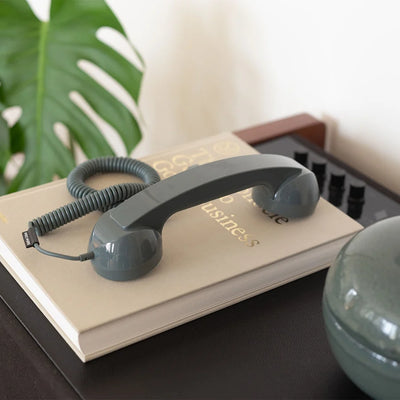 Retro Telephone Handset Earphone with Adjustable Volume
