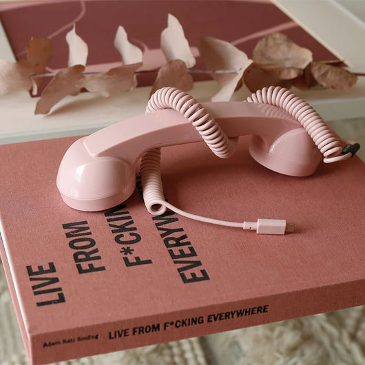 Retro Telephone Handset Earphone with Adjustable Volume