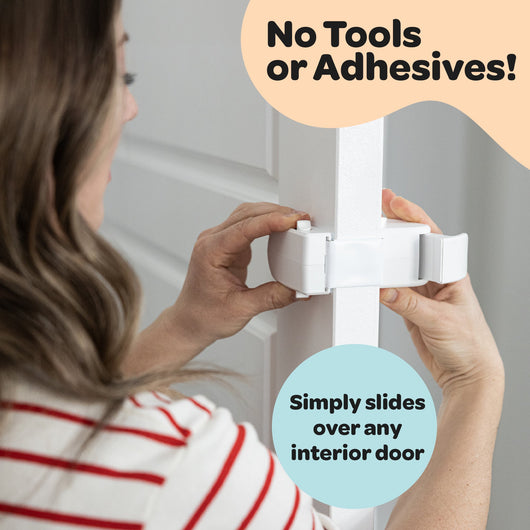 Childproof Safety Lock for Interior Doors