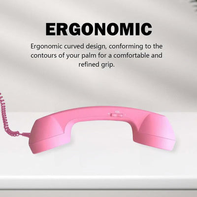 Retro Telephone Handset Earphone with Adjustable Volume