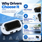 Compact Solar Anti-Theft LED Flashing Lamp