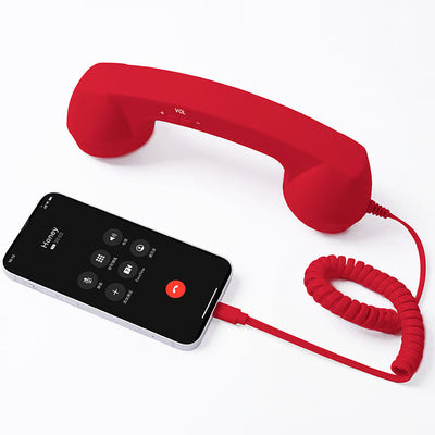 Retro Telephone Handset Earphone with Adjustable Volume
