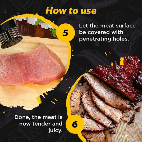 21 Needle Blades Stainless Steel Meat Tenderizer