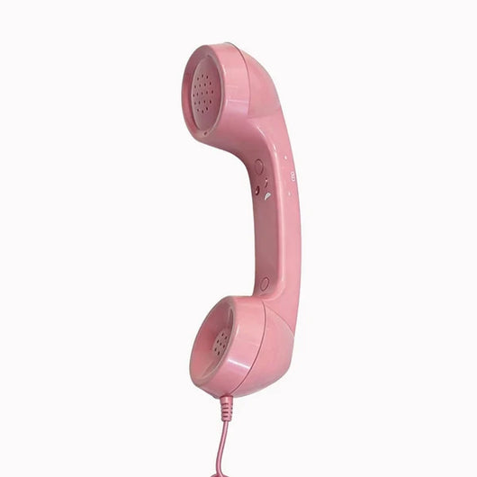 Retro Telephone Handset Earphone with Adjustable Volume