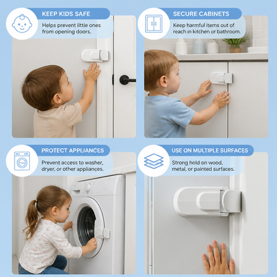 Childproof Safety Lock for Interior Doors