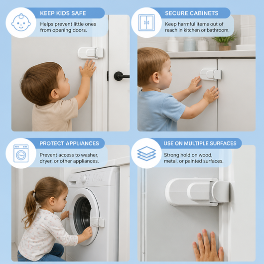 Childproof Safety Lock for Interior Doors
