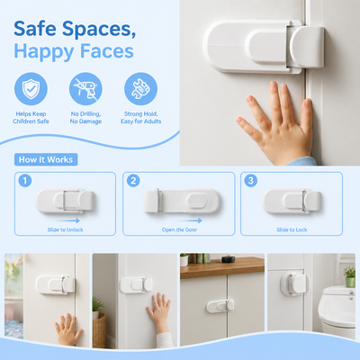 Childproof Safety Lock for Interior Doors