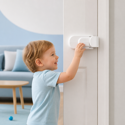 Childproof Safety Lock for Interior Doors