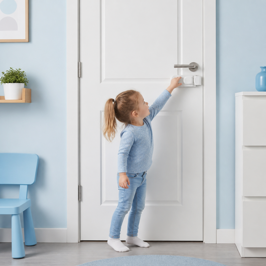 Childproof Safety Lock for Interior Doors