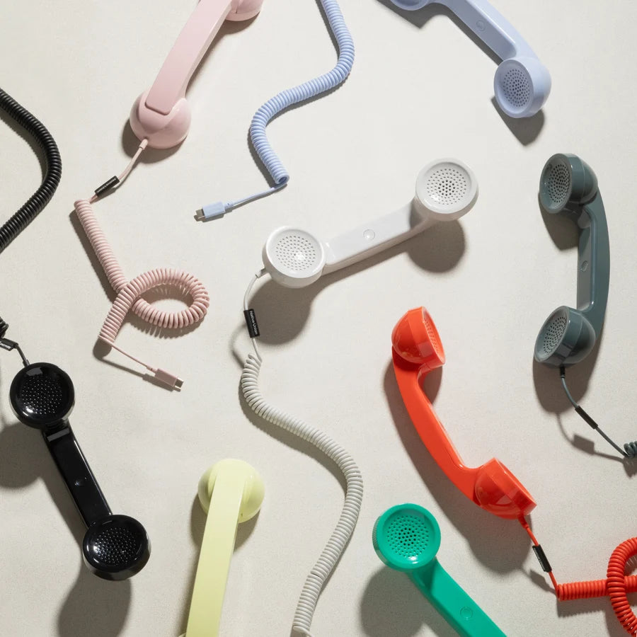 Retro Telephone Handset Earphone with Adjustable Volume
