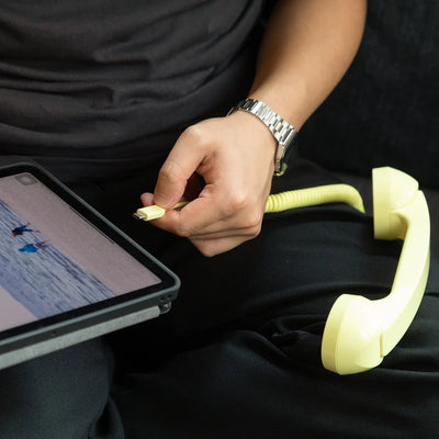 Retro Telephone Handset Earphone with Adjustable Volume