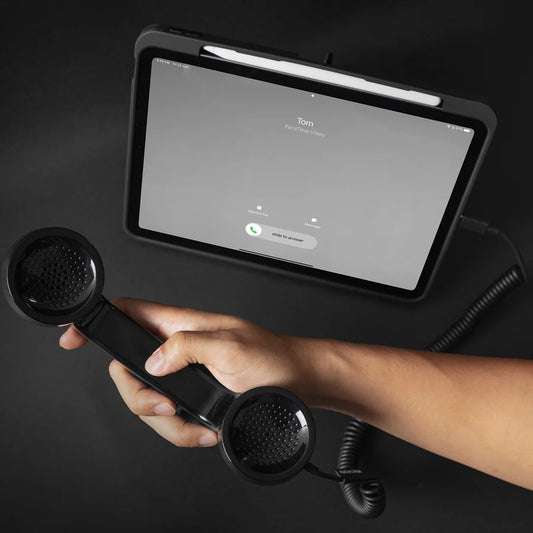 Retro Telephone Handset Earphone with Adjustable Volume