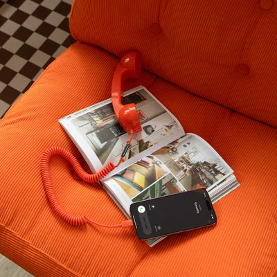 Retro Telephone Handset Earphone with Adjustable Volume