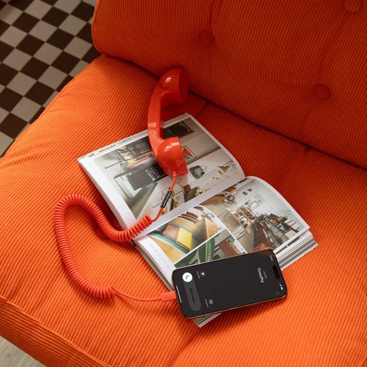 Retro Telephone Handset Earphone with Adjustable Volume