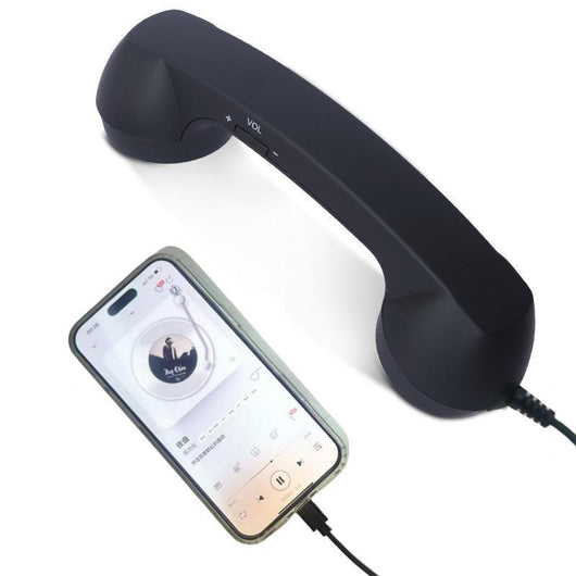 Retro Telephone Handset Earphone with Adjustable Volume