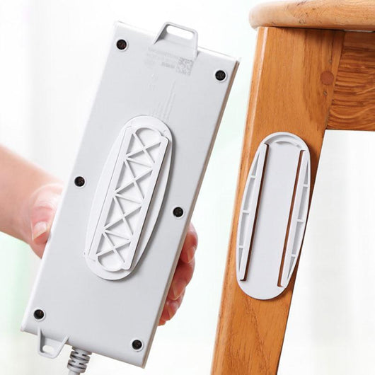 Power Strip Holder Wall-Mounted Socket Organizer