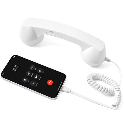 Retro Telephone Handset Earphone with Adjustable Volume