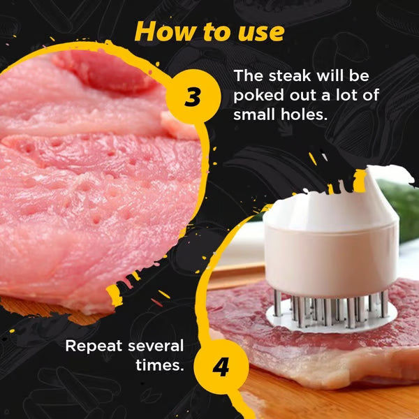 21 Needle Blades Stainless Steel Meat Tenderizer