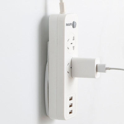 Power Strip Holder Wall-Mounted Socket Organizer