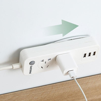 Power Strip Holder Wall-Mounted Socket Organizer