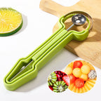 🥝3-in-1 Stainless Steel Melon Baller Scoop Tool Kit🥝