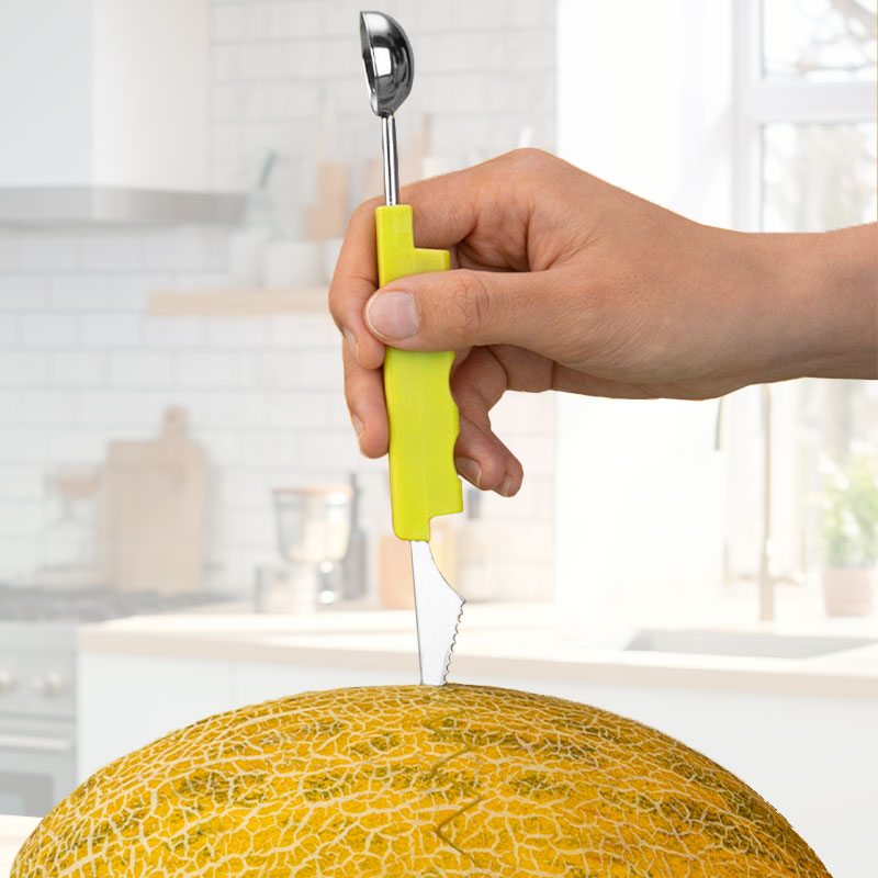 🥝3-in-1 Stainless Steel Melon Baller Scoop Tool Kit🥝